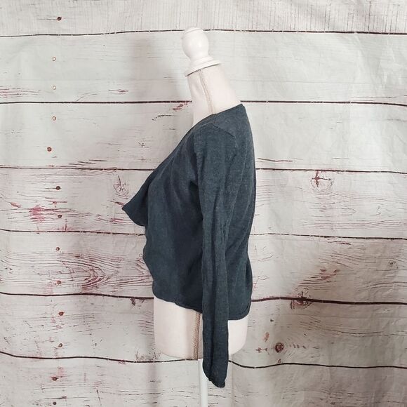 Eileen Fisher Draped Front Alpaca Blend Sweater - Picture 3 of 5